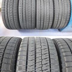 冬17インチ 人気色☆ブラック＆ポリッシ☆【富山】ヴェゼル ジューク クラウン エスティマ CX-3 マツダ CX3 オデッセイ 冬 ４本 ブリヂストン 215/55R17 VRX2