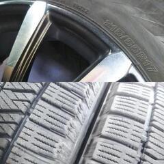 冬17インチ 人気色☆ブラック＆ポリッシ☆【富山】ヴェゼル ジューク クラウン エスティマ CX-3 マツダ CX3 オデッセイ 冬 ４本 ブリヂストン 215/55R17 VRX2