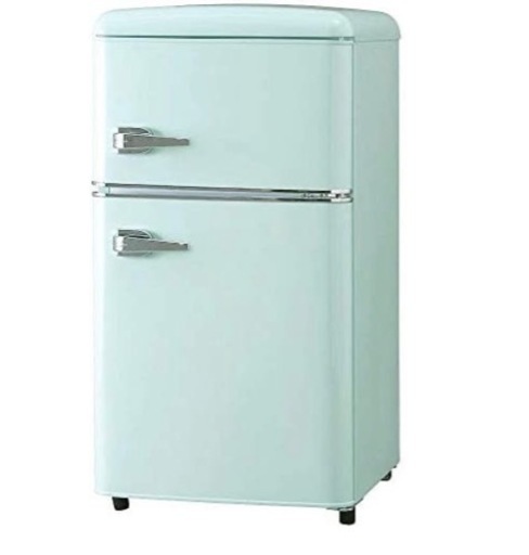 5/10まで　冷蔵庫 81L 一人暮らし 小型 ノンフロン 冷凍冷蔵庫 ライトグリーン