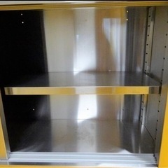 652-03)業務用 ステンレス 吊り戸棚 吊り棚 収納棚 棚調節可