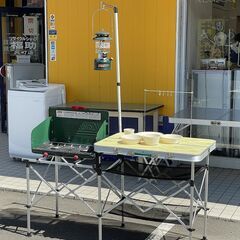 札幌 引き取り ☆ Coleman/コールマン コンパクトキッチンテーブル 170A7591 収納ケース付き BBQ バーベキュー キャンプ用品 アウトドア用品 組立確認済み