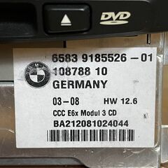 値下げ！525i　ABA-NU25　純正　オーディオ　CD　エアコンパネル