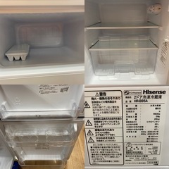 I327 ★ Hisense 冷蔵庫 (93L) 2ドア 2019年製 ⭐動作確認済 ⭐クリーニング済