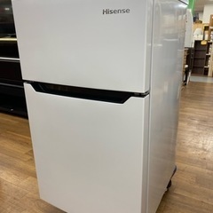 I327 ★ Hisense 冷蔵庫 (93L) 2ドア 2019年製 ⭐動作確認済 ⭐クリーニング済