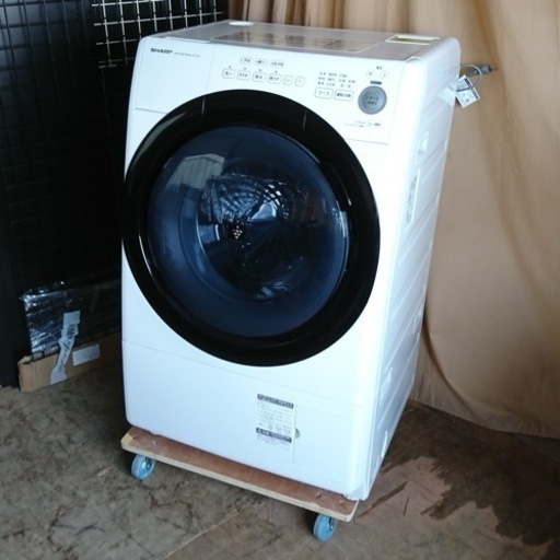 ○SHARP ドラム式洗濯乾燥機 ES-S7E-WL 7.0kg 2020年製 中古品