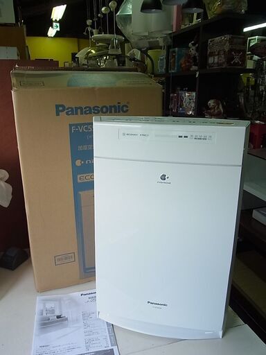 Panasonic　パナソニック　加湿空気清浄機　F-VC55XK-W　ホワイト　NANOE　ナノイー　2014年製