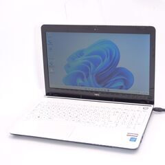 最新Windows11搭載 中古美品 ノートパソコン NEC PC-LS150RSW 新品高速 