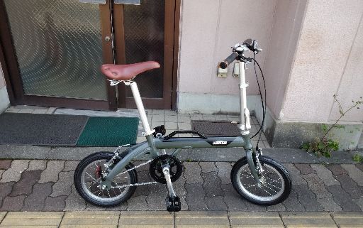 LOG OUTRUNK[ログ アウトランク]14吋 折り畳み自転車 アルミ/シングル/カーキ