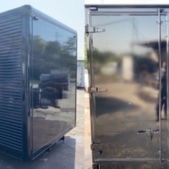 No.617 アルミバン 3ｔ 車  アルミ 箱 バイク 倉庫 トラック コンテナ 米 保管庫 物置 DIY