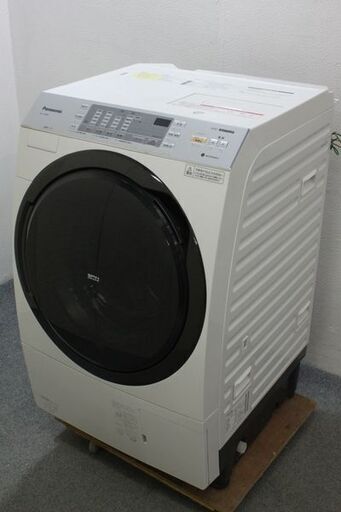パナソニック ドラム式洗濯乾燥機  NA-VX3800L-W 10/6kg 左開き クリスタルホワイト 2018年製 Panasonic  中古家電 店頭引取歓迎 R5557)
