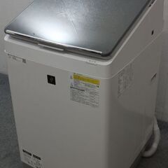 シャープ　 タテ型洗濯乾燥機 ES-PU11B-S 超音波ウォッ...