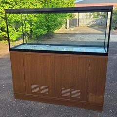 年内引取り限定超特価※ 大型ガラス水槽 水槽台(カラー:ブラック)のセット (