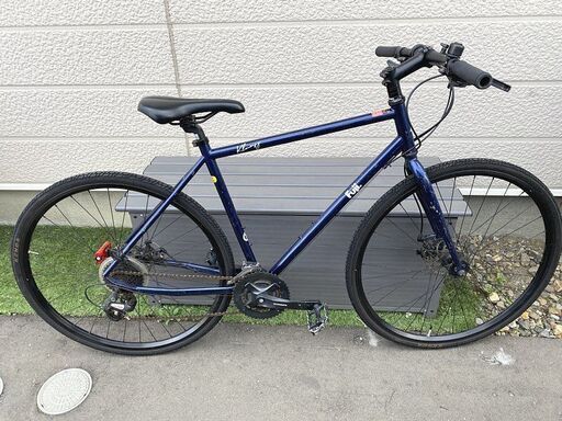 ■FUJI フジ クロモリ クロスバイク KLUMSY Sサイズ(52cm) ディスクブレーキ 700x35C 2x8速