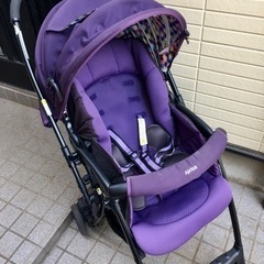 【終了】Apricaベビーカー　紫色
