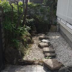 〈無料〉引取限定　松の木、庭石、土などの小庭園一式　東京中野