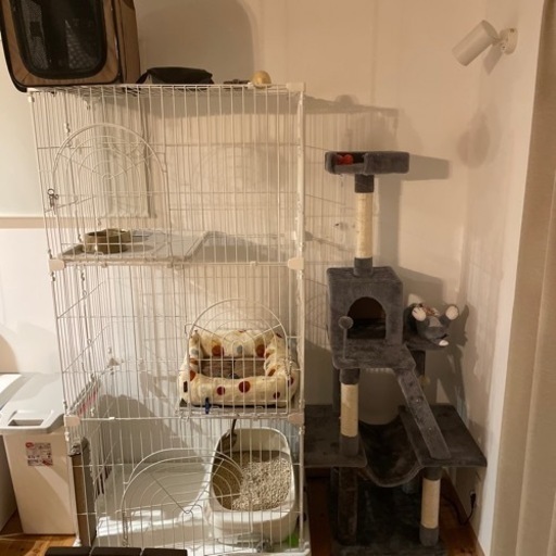 猫用　ゲージ　キャットタワー　移動用ゲージ　トイレ