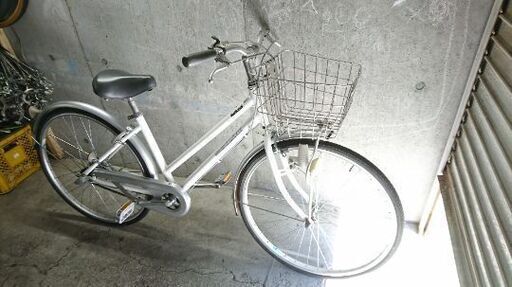自転車中古 Natural ALAIR 内装3段変速 ステンレスカゴ鍵付き タイヤ26