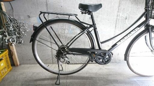 自転車中古 BEYOND 外装6段変速 オートライト 大きいカゴリアキャリア