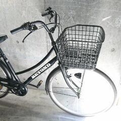 自転車中古 BEYOND 外装6段変速 オートライト 大きいカゴリアキャリア