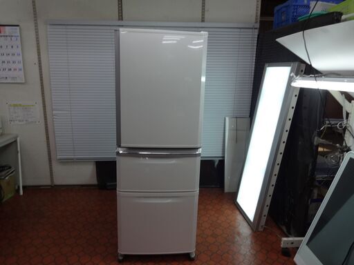 ID 014848　冷蔵庫　３ドア　三菱　335L　２０１４年製　MR-C34X-W