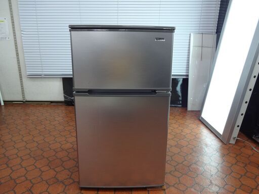 ID 016378　冷蔵庫　２ドア　ヤマダ　90L　２０１９年製　YRZ-C09G1