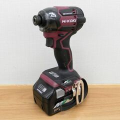 コードレス インパクトドライバー HiKOKI 36V WH36DC 2XPR フレアレッド バッテリー2個 充電器 ケース付き ハイコーキ 札幌 西区 西野