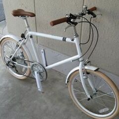 （新品大特価）２０インチミニベロ自転車（６段変速・泥除け付き）シークレットコードミニ