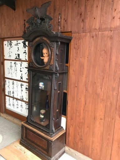 古い大きな置時計2.2㍍ 飾り棚アンティーク | luihome.com.br
