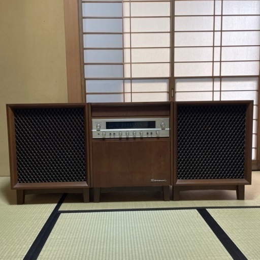 鋼鉄くん　サンスイ スピーカー R ステレオAPS=1200 ◇1969年SANSUIソリッドステートセパレートステレオ「APS-1200」の修復