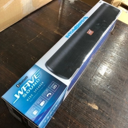未使用品　未開封品　ウェーブサウンド　ワイドスピーカー　Bluetooth   ブラック　現品限り