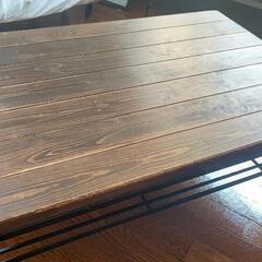木製 アイアンテーブル