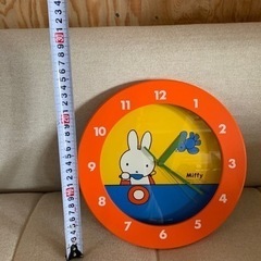 値下しました★Citizen Miffy ミッフィー掛け時計 　サイズ約25×25cm 作動確認済　USED品 - 金沢市