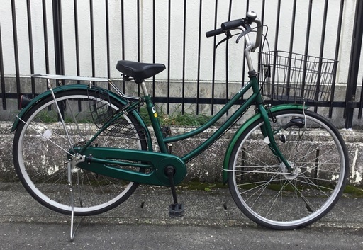 ＜整備・良品＞26インチ・ママチャリ・軽快自転車＜オートライトに交換・鍵付き＞