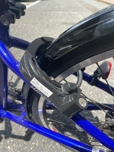 東京都の自転車 ブリヂストン シュライン 青 24インチ 美品