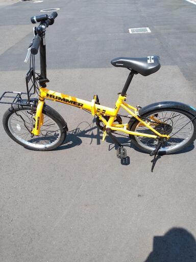 (引取りかお届け) 20インチHUMMER 折りたたみ 自転車 黄色 HUMMER 20インチ折りたたみ自転車[目録引換券]｜景品ゲットクラブ