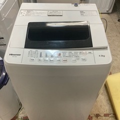 【📣19時まで営業中📣格安🉐】Hisense 洗濯機 4.5kg...