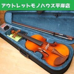 バイオリン 全長59cm 弓、肩当て、小物、ソフトケース付き 練...