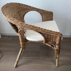 【IKEA】ARGEN 藤/竹　椅子　パーソナルチェア