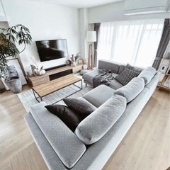 IKEAソファ　Nockeby　取替カバー付き