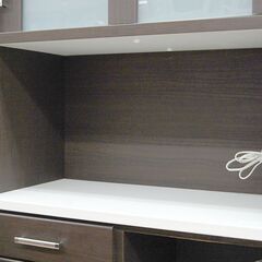 ニトリ レンジボード 幅89×奥行42×高さ180.5cm NITORI ブラウン 食器棚