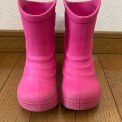 ピンク　15cm 長靴