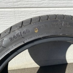 夏タイヤ4本セット245/40/18 バリ山