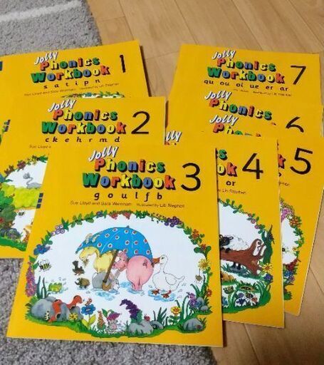 語学、辞書 Jolly phonics workbooks 1-7