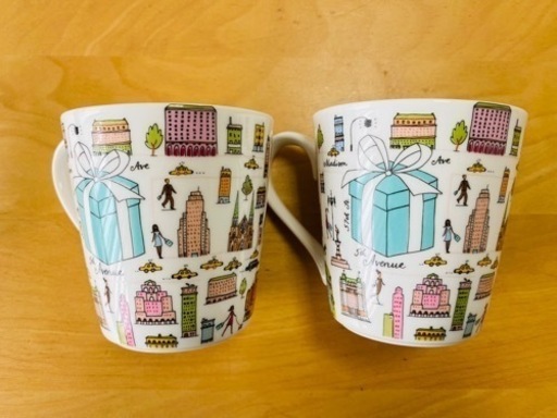 【未使用】ティファニーTiffany\u0026Co.  ペアマグカップ