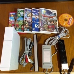 Wii本体+ソフトセット　すぐに遊べます。