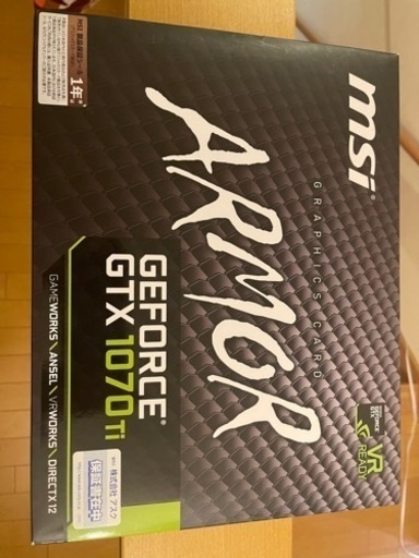 MSI GEFORCE GTX1070 Ti 作動品