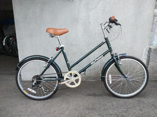 防犯登録料込み。札幌市内配達無料！中古ミニベロエメラルドグリーン！