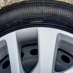 お値段交渉受付中！新車外し　走行10km程　ホンダNBOX　タイヤ+スチールホイール+ホイールカバー４本セットです。