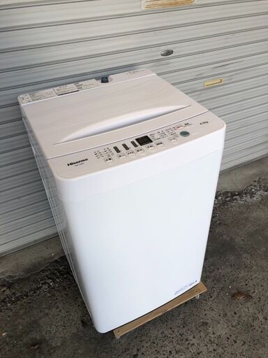 Hisense　 4.5kg 全自動洗濯機　HW-T45D　2021年製 です。 美品！