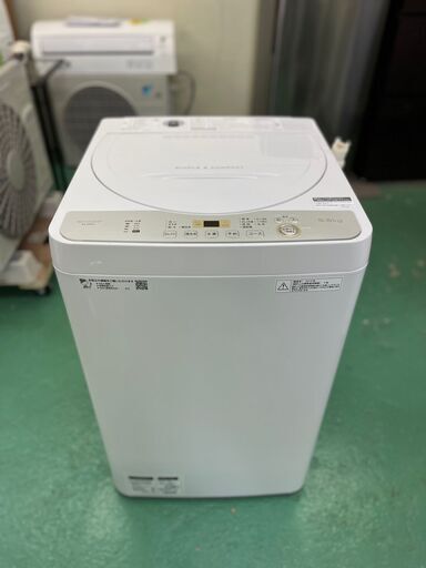 ★SHARP★ES-GE5C 洗濯機 2019年 シャープ 5.5kg 1～2人向け 動作OK 生活家電